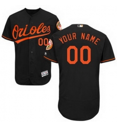 Men Women Youth All Size Baltimore Orioles Majestic Alternate Flex Base Authentic Collection Custom Jersey Black