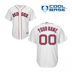 Men Women Youth All Size Boston Red Sox Majestic Cool Base Custom Jersey White 3