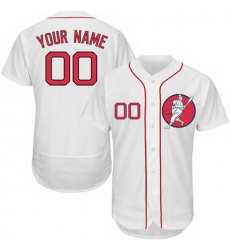 Men Women Youth Toddler All Size Boston Red Sox White Customized Flexbase New Design Jersey