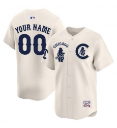 Men Chicago Cubs Active Player Custom Cream Special Vapor Premier Limited Limited Stitched Baseball Jersey