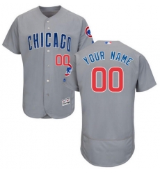 Men Women Youth All Size Custom Chicago Cubs Flex Base MLB Baseball Jersey Grey