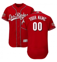 Men Women Youth Toddler All Size Cincinnati Reds Customized Scarlet 150th Anniversary FlexBase Jersey