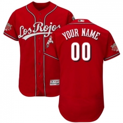 Men Women Youth Toddler All Size Cincinnati Reds Customized Scarlet 150th Anniversary FlexBase Jersey