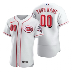 Men Women Youth Toddler Cincinnati Reds White Custom Nike MLB Flex Base Jersey