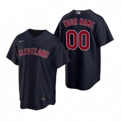 Men Women Youth Toddler All Size Cleveland Indians Custom Nike Navy Stitched MLB Cool Base Jersey