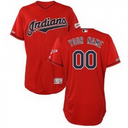 Men Women Youth Toddler All Size Cleveland Indians Red Customized 150th Patch Flexbase Jersey