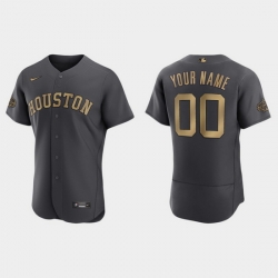 Men Women Youth Custom Houston Astros 2022 Mlb All Star Game Authentic Charcoal Jersey