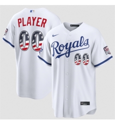Men Kansas City Royals Active Player Custom White 2026 All Star Edition Stars   Stripes Stadium Pick A Player Stitched Baseball Jersey