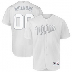 Men Women Youth Toddler All Size Minnesota Twins Majestic 2019 Players Weekend Flex Base Authentic Roster Custom White Jersey