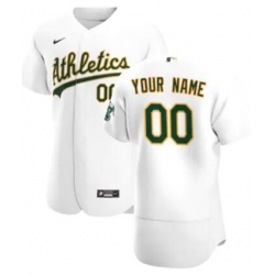 Men Women Youth Toddler Oakland Athletics White Custom Nike MLB Flex Base Jersey