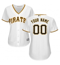 Men Women Youth All Size Pittsburgh Pirates Cool Base Custom Jersey White