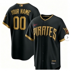 Men Women Youth Pittsburgh Pirates Custom Black 2026 City Connect Stadium Stitched Baseball Jersey