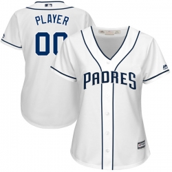 Men Women Youth All Size San Diego Padres Custom Cool Base White Jersey