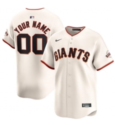 Men Women youth San Francisco Giants Active Player Custom Cream Home Limited Stitched Baseball Jersey