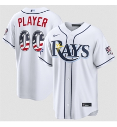 Men Tampa Bay Rays Active Player Custom White 2026 All Star Edition Stars   Stripes Stadium Pick A Player Stitched Baseball Jersey