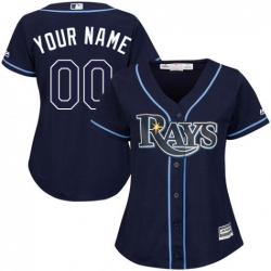 Men Women Youth All Size Tampa Bay Rays Custom Cool Base Jersey Blue