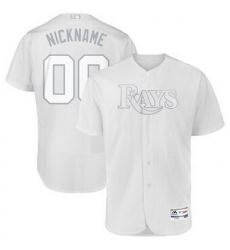 Men Women Youth Toddler All Size Tampa Bay Rays Majestic 2019 Players Weekend Flex Base Authentic Roster Custom White Jersey