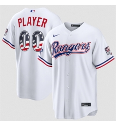 Men Texas Rangers Active Player Custom White 2026 All Star Edition Stars   Stripes Stadium Pick A Player Stitched Baseball Jersey
