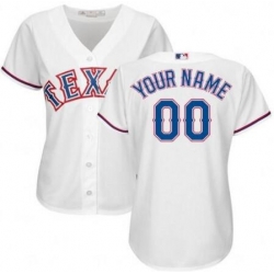 Men Women Youth All Size Texas Rangers Cool Base Custom Jersey White