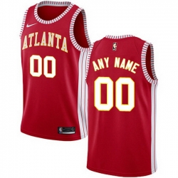 Men Women Youth Toddler All Size Nike Atlanta Hawks Customized Authentic Red NBA Statement Edition Jersey