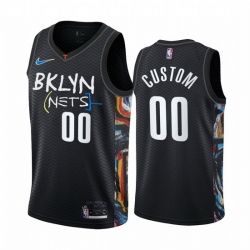 Men Women Youth Toddler Brooklyn Nets Black City Edition Custom Nike NBA Stitched Jersey