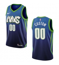 Men Women Youth Toddler Dallas Mavericks Blue Drift Custom Nike NBA Stitched Jersey