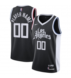 Men Women Youth Toddler Los Angeles Clippers Black Custom Nike NBA Stitched Jersey