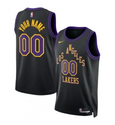 Los Angeles Lakers Nike Unisex 2025 2026 City Edition Swingman Custom Jersey Black