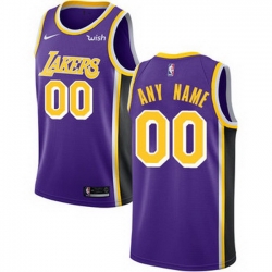 Men Women Youth Toddler All Size Custom Nike Los Angeles Lakers Purple NBA Swingman Statement Edition Jersey