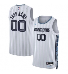 Memphis Grizzlies Nike Unisex 2025 2026 City Edition Swingman Custom Jersey White