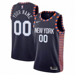 Men Women Youth Toddler New York Knicks Navy Custom Nike NBA Stitched Jersey