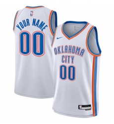 Men Women Youth Toddler OKLAHOMA CITY THUNDER Custom Nike NBA Stitched Jersey Blue
