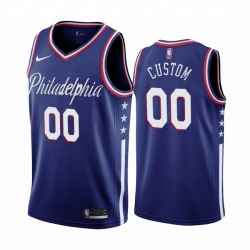 Men Women Youth Toddler All Size Philadelphia 76ers Custom Navy 2019 20 City Edition Swingman NBA Jersey