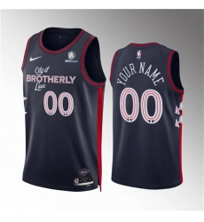 Men Women youth Philadelphia 76ers Active Player Custom Navy 2023 24 City Edition Stitched Jersey