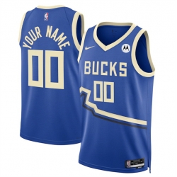 Men San Antonio Spurs Active Player Custom Light Blue 2024 25 City Edition Stitched Basketball Jersey