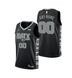 Men Women youth San Antonio Spurs ActiVE Player Custom Black 2022 23 Statement Edition Stitched Basketball Jersey