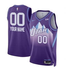 Men Utah Jazz Active Player Custom Purple 2024 25 City Edition Stitched Basketball Jersey