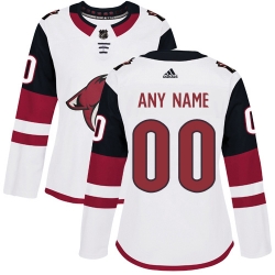 Men Women Youth Toddler White Jersey - Customized Adidas Arizona Coyotes Away