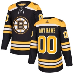 Men Women Youth Toddler Black Jersey - Customized Adidas Boston Bruins Home