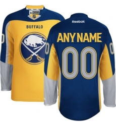 Men Women Youth Toddler Gold Jersey - Customized Reebok Buffalo Sabres Third