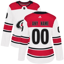 Men Women Youth Toddler White Jersey - Customized Adidas Carolina Hurricanes Away  II