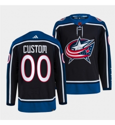 Men Women Youth Columbus Blue Jackets Custom Navy 2022 Reverse Retro Stitched Jersey