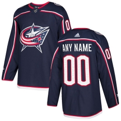 Men Women Youth Toddler Youth Navy Blue Jersey - Customized Adidas Columbus Blue Jackets Home