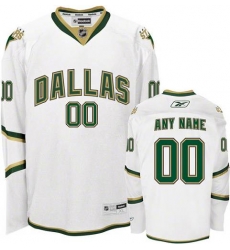 Men Women Youth Toddler White Jersey - Customized Reebok Dallas Stars Third  II