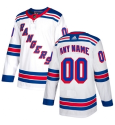 Men Women Youth Toddler Youth White Jersey - Customized Adidas New York Rangers Away