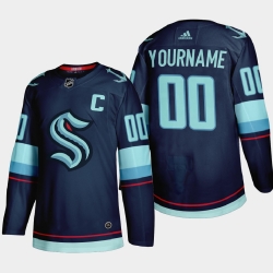 Men Women Youth Seattle Kraken Custom NHL Blue Jersey