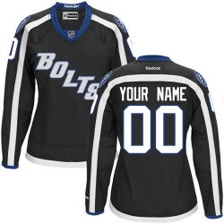 Men Women Youth Toddler Black Jersey - Customized Reebok Tampa Bay Lightning Third  II