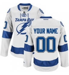 Reebok Tampa Bay Lightning Men Women youth Premier Road Custom Jersey   White 