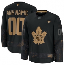 Men Women Youth Toronto Maple Leafs Fanatics Black 2024 Military Appreciation Custom Practice Jersey