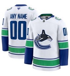 Men Women Youth Vancouver Canucks Fanatics White Away Premium Custom Jersey